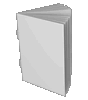 Broschüre mit Drahtheftung, Endformat Quadrat 21,0 cm x 21,0 cm, 104-seitig